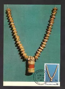 COLLAR DE ORO ARQUEOLOGÍA CHIPRIOTA centavo 7. B.C. MAXI TARJETA MINERALS 1992 MAXIMAL - Imagen 1 de 2