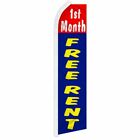 "1ST MONTH FREE RENT" advertising super flag swooper banner business sign lease
