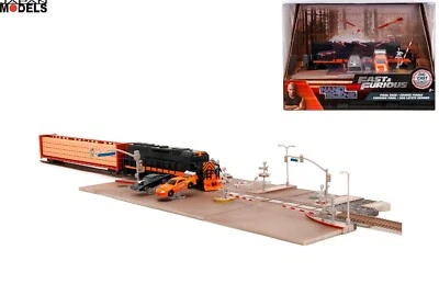 FAST & FURIOUS Nano Scene TRAIN SCENE DIORAMA Supra Die Cast Jada Toys 1:87 New - Immagine 1 di 4