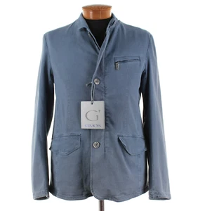 Gimo's NWD Cotton Blend Full Zip Jacket Size 52 (42 US) In Blue - Picture 1 of 20