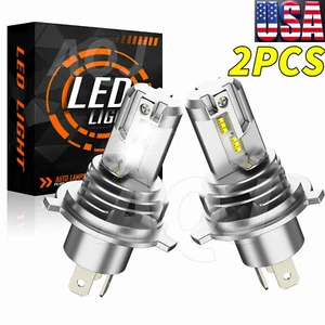2x For 2020-2023 Kia Soul H4 9003 LED Headlight Bulbs 6500K White High Low Beam - Picture 1 of 9