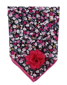 MIchelsons of London Pink Flower Cotton Pocket Square & Lapel Pin Set - Picture 1 of 3