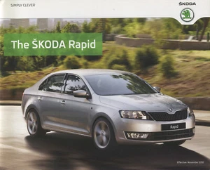 CAR BROCHURE - SKODA RAPID - NOVEMBER 2012 - Picture 1 of 1