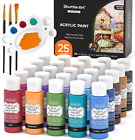 Shuttle Art Acrylic Paint Set, 25 Vintage Colours Acrylic Paints, 2Oz/60Ml Bottl