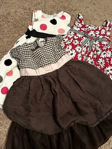 I. Girls 5 5T Dress Lot - Gymboree Carters Etc. Christmas Holiday Party Pageant - Picture 1 of 4