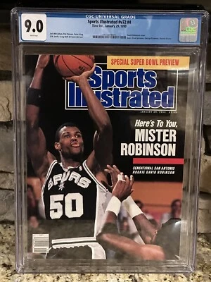 Banca David Robinson Sports Illustrated Mister Robinson janeiro de 1990 CGC 9.0 - Imagem 1 de 2