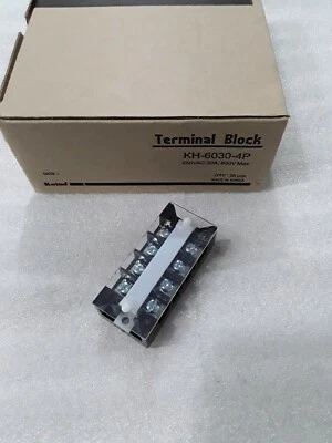 KH-6030-4P KOINO TERMINAL BLOCK 4P 250VAC 30AMP 600V MAX NEW - Image 1 of 3