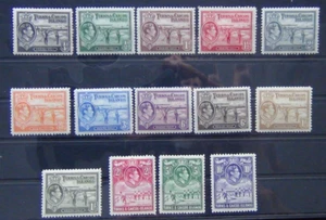 Turks & Caicos 1938 - 1945 set to 10s MM - Picture 1 of 1