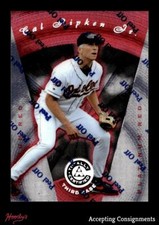 1997 Pinnacle Totally Certified Platinum Red #28 Cal Ripken Jr 0077/3999 ORIOLES