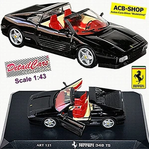 Ferrari 348 ts Targa-Version 1989-93 schwarz black metallic 1:43 Detail Cars - Bild 1 von 9