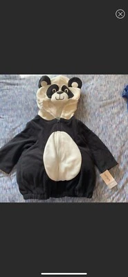 Carter's Baby boy girl Halloween Panda Costume NWT 12 months 2 piece set fleece - Image 1 of 2