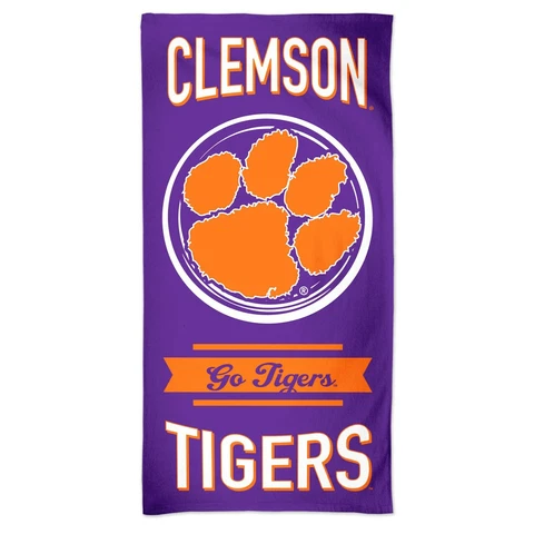 Clemson Tigers Wincraft NCAA 30 x 60 Fiber Beach Towel FREE SHIP Cover