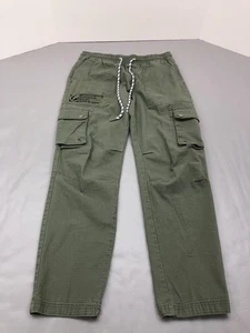 Ecko Unltd Pants Mens Small Green Cargo Drawstring Utility Streetwear Pocket - Picture 1 of 11