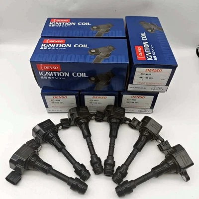 6Pcs DENSO UF349 Ignition Coil 673-4023 For Nissan Pathfinder Maxima 22448-8J115 Foto 1 de 4