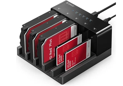 ORICO 6558US3-C Hard Drive Duplicator / HDD Dockingstation , guter Zustand - Bild 1 von 4