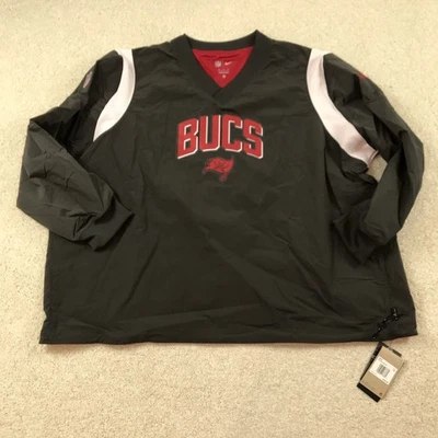 Nike Tampa Bay Buccaneers V Neck Jacket Windshirt Mens 3XL New Stack - Image 1 of 4