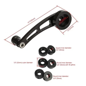 Pair 4.5" Car Truck Manual Billet Window Crank Aluminum Handle Winder with Knob - Picture 1 of 12