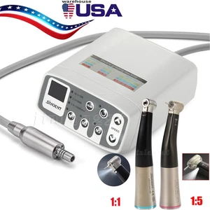Dental Electric LED Brushless Micro Motor/1:1/1:5 Increasing Handpiece Black - Picture 1 of 37