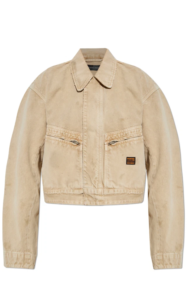 Chaqueta vaquera beige para mujer BALENCIAGA nueva y auténtica Foto 1 de 1