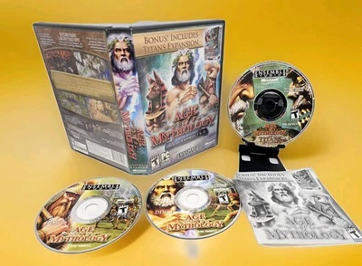 ​Age of Mythology Gold Edition PC Game w/ The Titans Expansion COMPLETE! Discs & - Image 1 of 4
