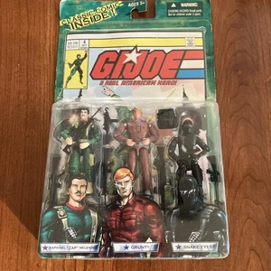 2004 G.I. Joe 3er Pack Figur Zap Grunt Snake Eyes Comic #4 Actionfiguren - Bild 1 von 4