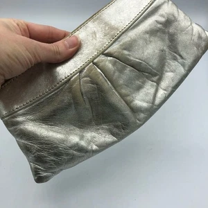Laura Merkin Silber Clutch Handtasche klein - Bild 1 von 6