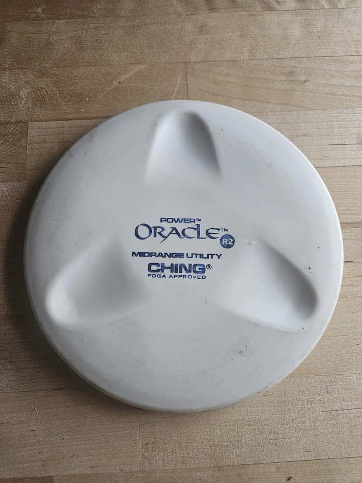 CHING Power Oracle Midrange Utility VINTAGE DISC GOLF DISC Washed Ink 173g RARE - Image 1 of 4
