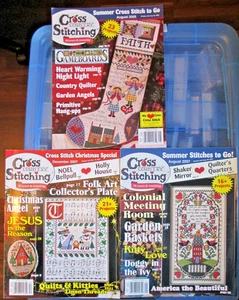 Lot of 3 Cross Country Stitching Magazines - August 2005 2007 December 2007 - Picture 1 of 4