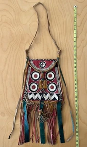 Vintage Tuareg Handcrafted leather Purse / Bag Africa Sahara - Picture 1 of 11