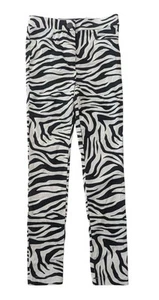 Zara Zebra Print Leggings Pants Black White Size Small High Waisted - Picture 1 of 12