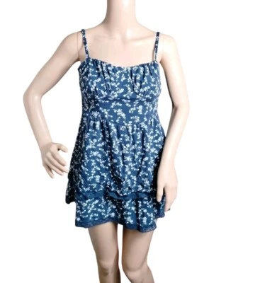 Mini Vestido Hollister Para Mujer XS Floral Encaje Cottagecore Prairiecore Y2K Bloomcore Foto 1 de 4