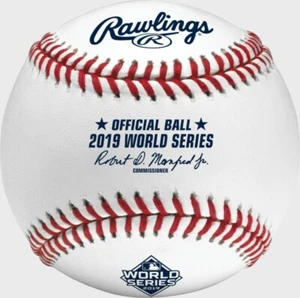 2019 MLB WORLD SERIES offizielles Spiel Baseball in Vitrine - kostenloser Versand - Bild 1 von 6