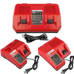 NEW FOR MILWAUKEE FOR M12 FOR M18 18V BATTERY CHARGER 48-59-1812 LITHIUM 12V USA - Picture 1 of 42