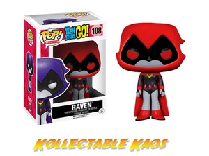 Teen Titans Go! - Raven Red Pop! Figura Vinilo #108 - Imagen 1 de 1