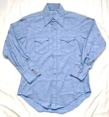 Camisa Western Vintage Años 80 90 Big Smith Hecho en Unión Manga Larga Hecha en EE. UU. Foto 1 de 4