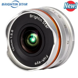 Brightin Star 10mm F5.6 Fisheye Portrait Lens for Sony Fujifilm Canon Nikon M43 - Picture 1 of 6