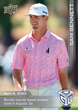 PRESALE Sam Bennett - 2023 UD Game Dated Moments - Masters Augusta Card Base