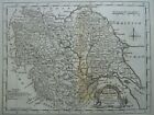C1764 Original English Antique County Map Of Yorkshire By Thomas Kitchin