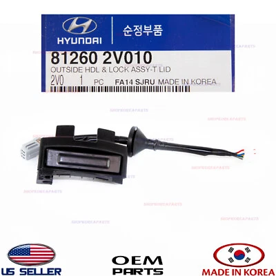 ⭐GENUINE⭐ Outside Trunk Lid Handle w/ Camera for 2012-2017 Hyundai Veloster - Image 1 of 2