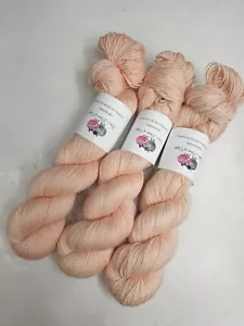 Sw Merino Seide Kaschmir Garn, 4-ply, Griffweise Gewicht, 100 G, Nougat - Bild 1 von 3