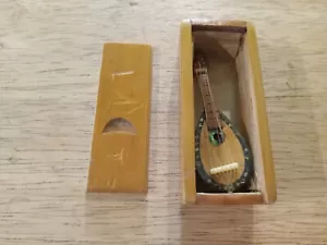Miniature Vintage Carved wood Mandolin instrument - Picture 1 of 3
