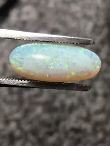AUSTRALIAN OPAL 3.8 Ct 100% Natural Opal Good Colour, Semi Crystal, Oval Shape - Picture 1 of 10