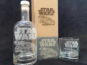 Star Wars Millennium Falcon decanter box set can be personalised message - Picture 1 of 9