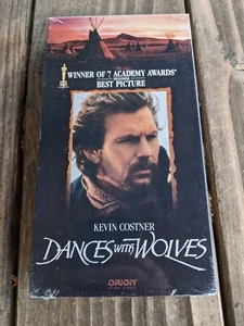 Dances With Wolves VHS Factory Sealed Studio Watermark Original Release 1990 - Picture 1 of 7