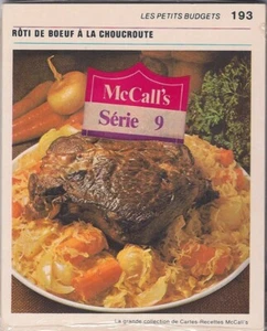 La Grande Collection de Cartes-Recettes McCall's Serie 9 - FRENCH - NEW / SEALED - Picture 1 of 4