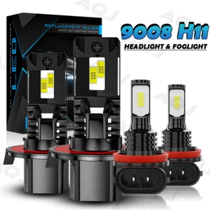 9008+H11 FOR Mini Cooper R56 Clubman R55 LED Headlight High&Low Beam+Fog Lights - Bild 1 von 17