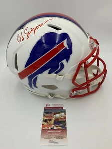 OJ SIMPSON signed/auto'd Buffalo Bills AUTHENTIC Speed FLAT WHITE Helmet - JSA - Picture 1 of 6