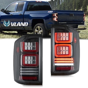 VLAND LED Tail Lights Fit 2014-2018 Chevrolet Silverado 1500/2500HD/3500HD Pair - Picture 1 of 9