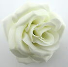 3.5 Cream White Satin Silk Rose Flower Hair Clip, Wedding, Prom, Dance, Bridal 