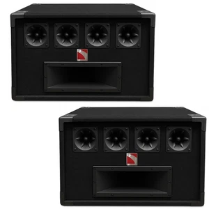 2x Intimidation Tweeter Box 4 Way & Horn 500W PA System Passive Rig Top Box - Picture 1 of 4